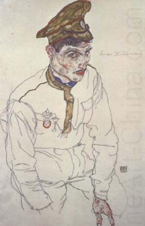 Russian Prisoner of War (Grigori Kladjishuili) (mk12), Egon Schiele